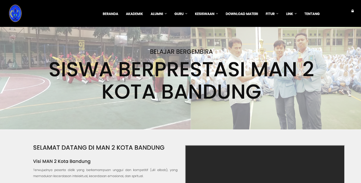 Website information PPDB MAN 2 Bandung